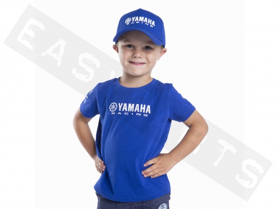 Kinder-T-Shirt YAMAHA Paddock Blue Essential 2024 Bruges blau